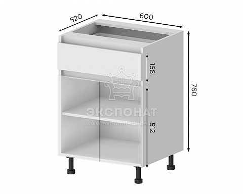 Н1Я-600 Шкаф нижний 1 ящик Кухня Этерна (ETERNA)